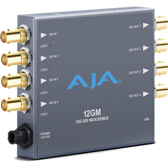 AJA 12GM 12G-SDI to/from SDI Muxer/DeMuxer