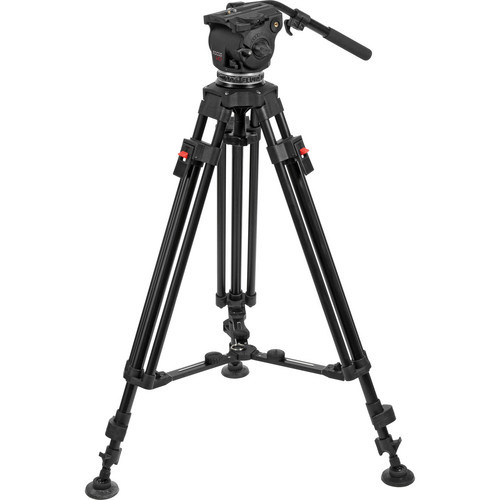 Cartoni Focus HD Fluid Head & Two-Stage 3-Tube Aluminum Alloy Tripod Rental Kit