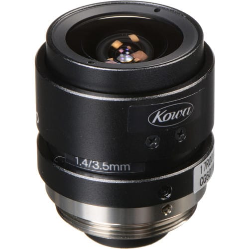 Kowa 3.5mm F1.4 LM4NCL 1/2″ 3 CCD Lens (C Mount)