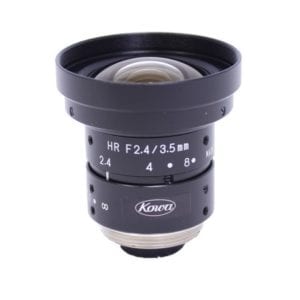 Kowa 3.5mm F2.4 LM3NC1M 1/2″ 3 CCD Lens (C Mount)