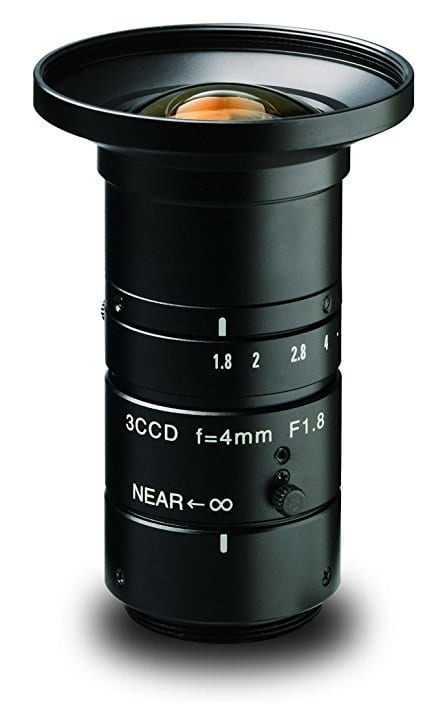 Kowa 4mm F1.8 LM4NC3 1/2″ 3 CCD Lens (C Mount)