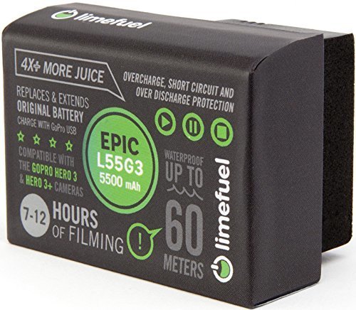 Limefuel Extended Battery GoPro Hero 3 and Hero 3+