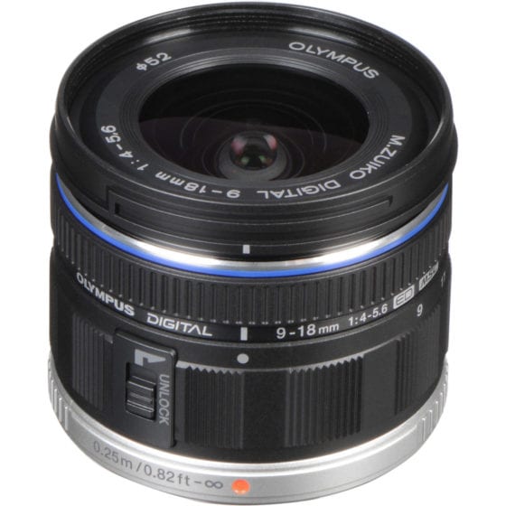Olympus 9-18mm 1.4-5.6 Micro Four Thirds  Lens (MFT Mount)