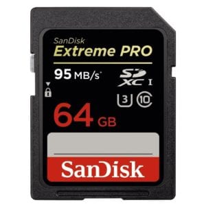 SanDisk 64GB Extreme Pro SDXC Card