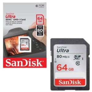 SanDisk 64GB Ultra SDXC U1 Class 10 Card
