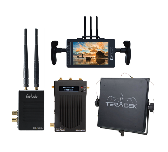 Teradek Bolt 3000 SDI/HDMI Wireless 1:2 Deluxe 703 HH Monitor Package