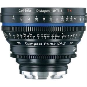 Zeiss CP.2 18mm T3.6 Cine Lens (PL Mount)