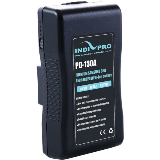 IndiPRO Tools Compact 130Wh Gold-Mount Li-ion Battery