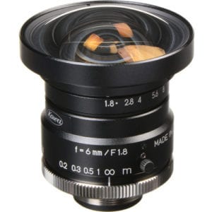 Kowa 6mm F1.8 1″ HC Series Fixed Lens (C Mount)