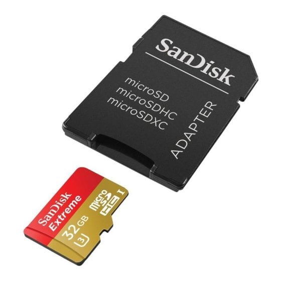 Sandisk 32GB Extreme Class 10 U3 SDHC Card with Adapter