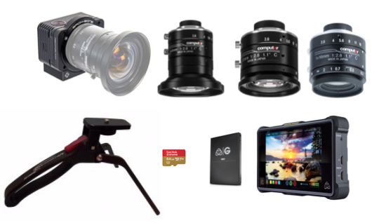 C-Mount Modified Sony RX0 w/ Lens & Atomos Shogun Inferno 4k Recorder Package
