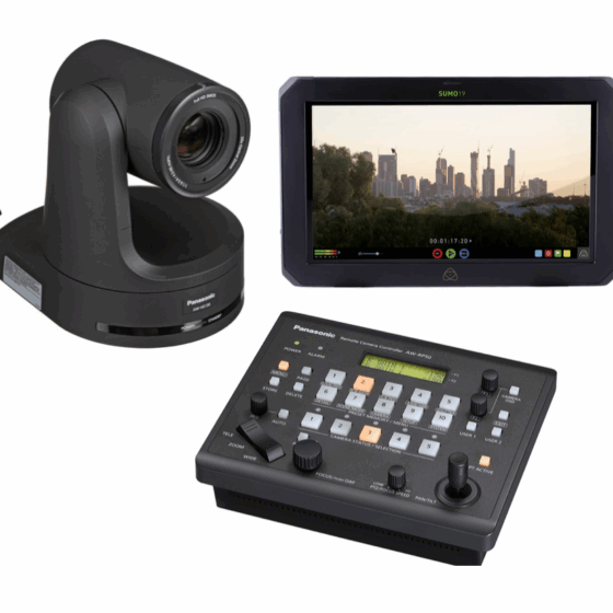 Panasonic AW-HE130KP HD/SDI PTZ Camera  & Atomos Sumo Record Package