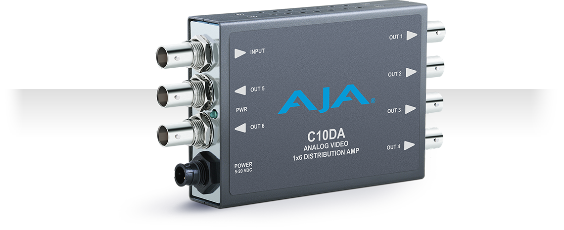 AJA C10DA Analog Video 1×6 Distribution Amp