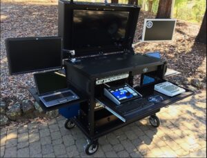 Bigfoot 20RU Mobile Engineering Cart w/ 43″ Monitor Package