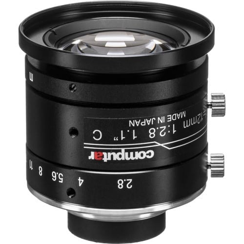Computar 1.1″ 12mm f/2.8 12MP Ultra Low Distortion C mount Lens