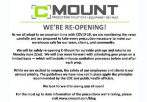 C Mount Reopening Flyer