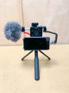 iPhone Rig with Sony RXO and Table Top Stand