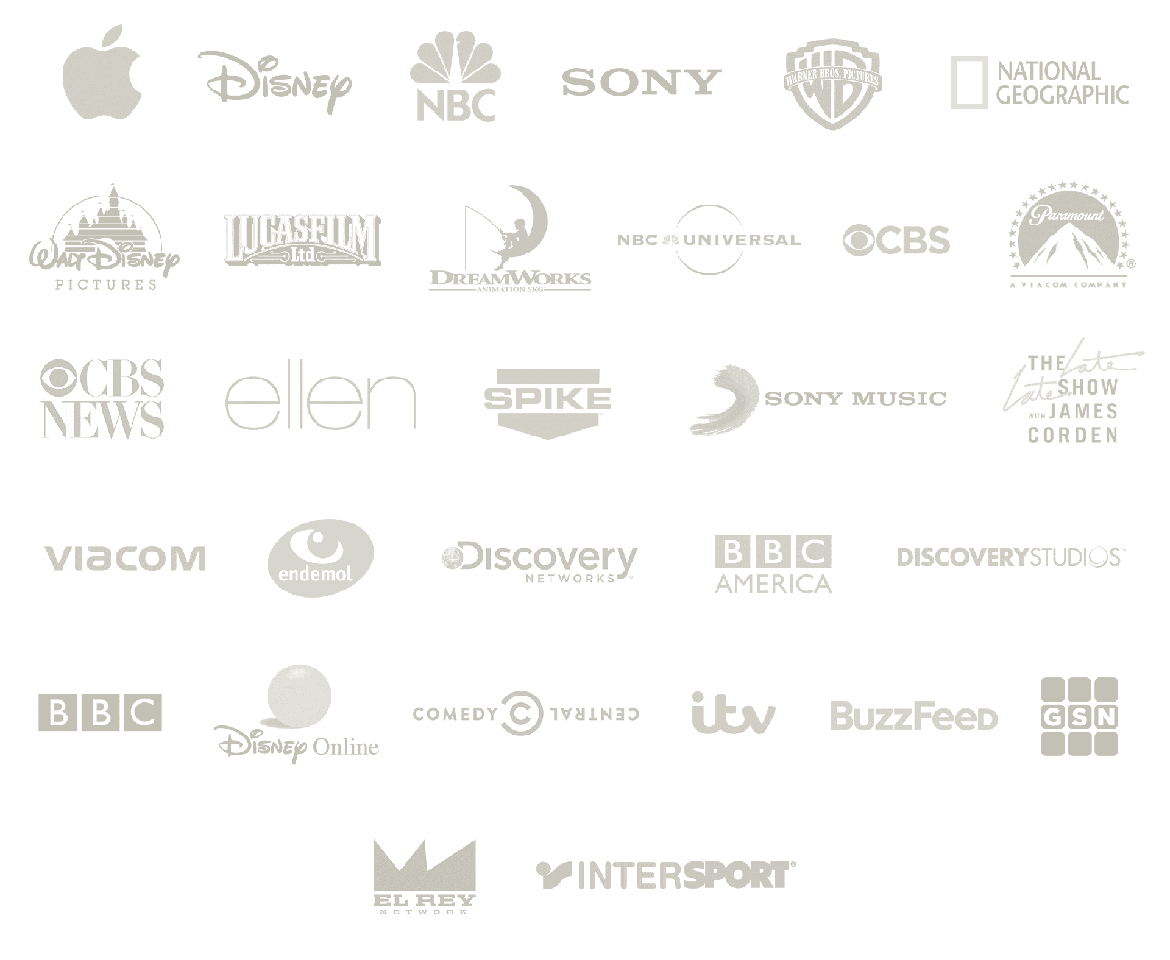 List of C Mount clients including Disney, Apple, Paramount, Sony, etc.