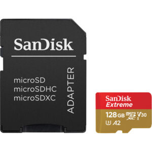 SanDisk 128GB Extreme UHS-I microSDXC Memory Card